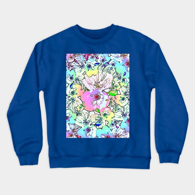 GARDEN FLOWERS Crewneck Sweatshirt by MAYRAREINART